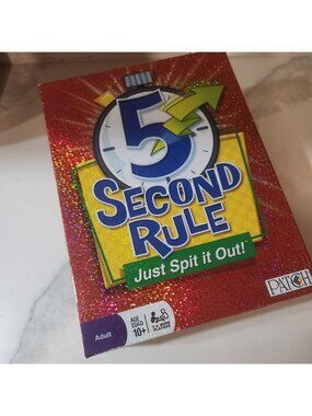 Patch Products 5 Second Rule Board Game Original Red Glitter Box Party‎ Game
